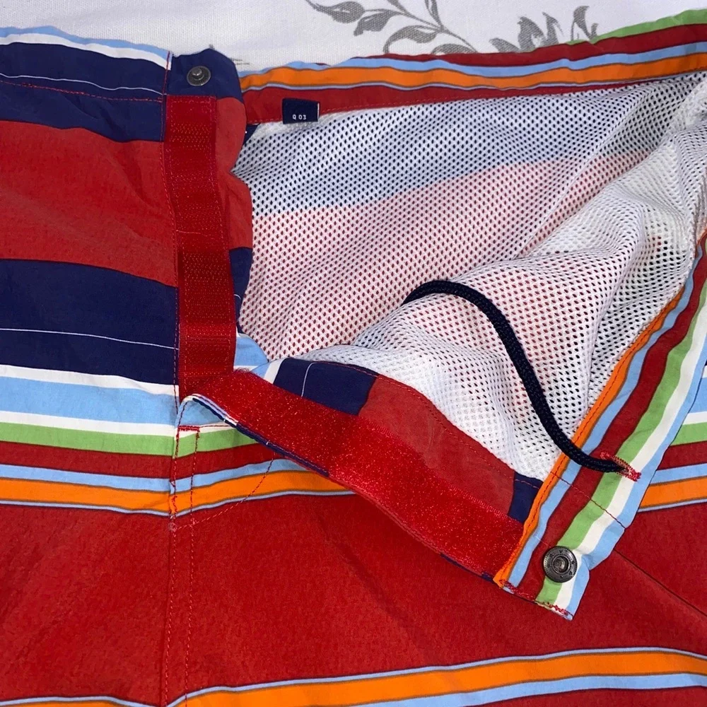 Polo Sport Ralph Lauren Striped Board‎ Shorts Large VTG 90s Preppy